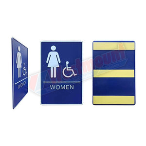 ADA Braille Handicap Washroom Signs, M/F